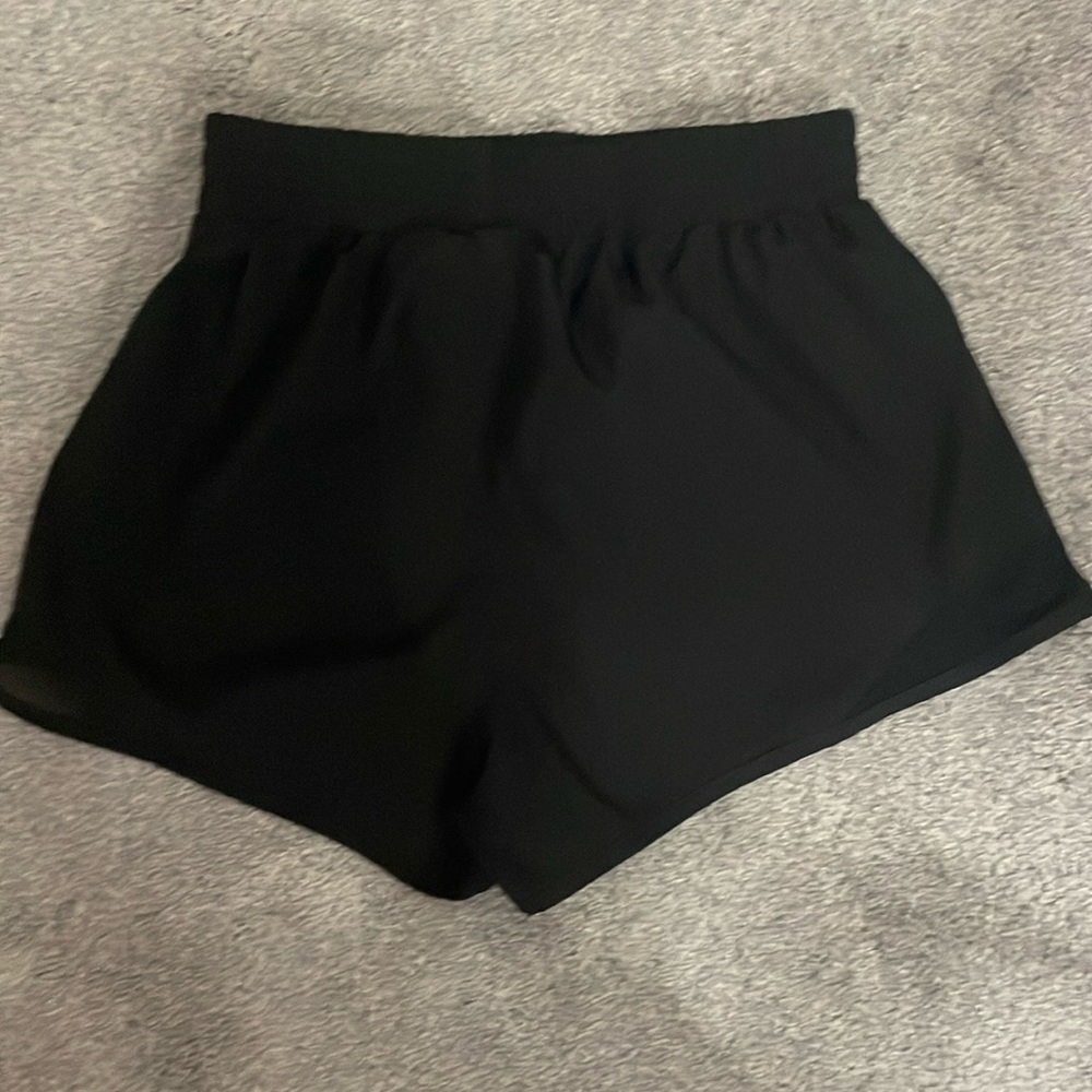 black running shorts